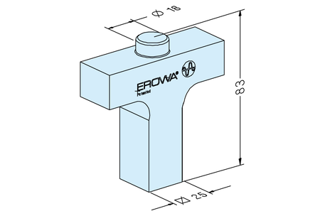 Square 25 alignment rail
