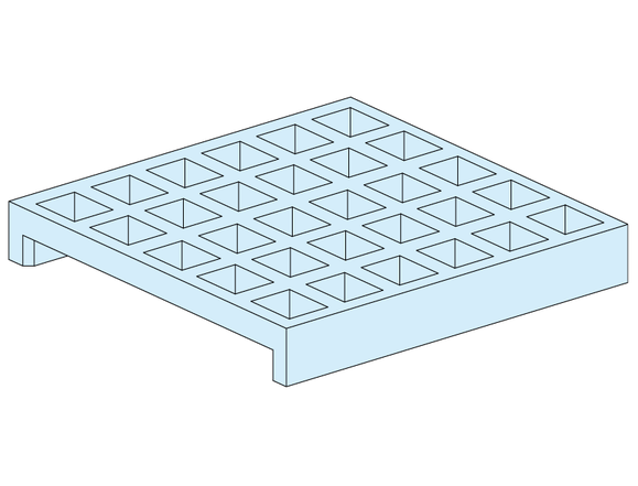 Square 25 electrode stand