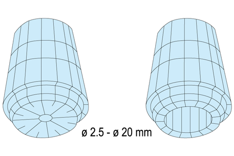 Set of collet chucks ETS 32