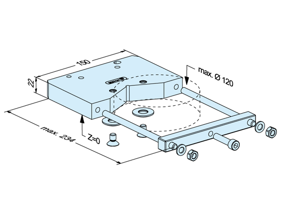 Prism holder 120mm