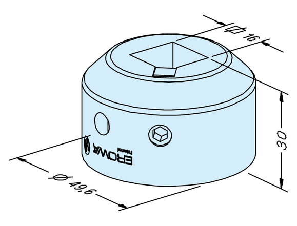 Square 15 holder front part