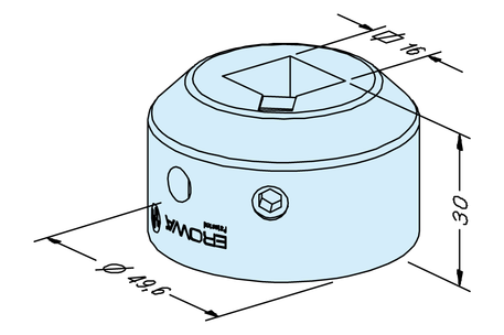 Square 15 holder front part