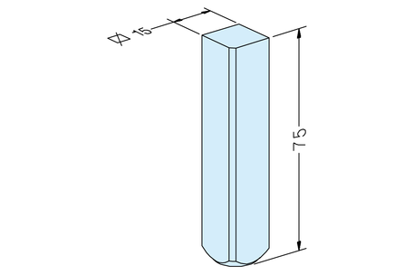 Square 15 electrode blank