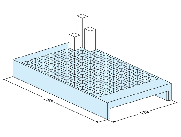 Square 15 electrode stand