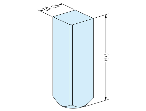 Square 25 electrode blank