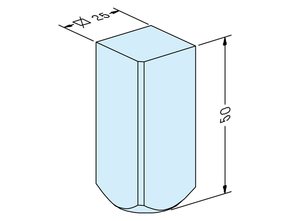 Square 25 electrode shaft