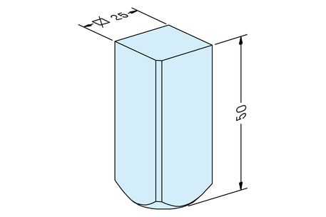 Square 25 electrode shaft