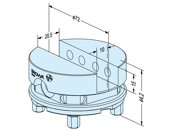 Uniholder ø 72