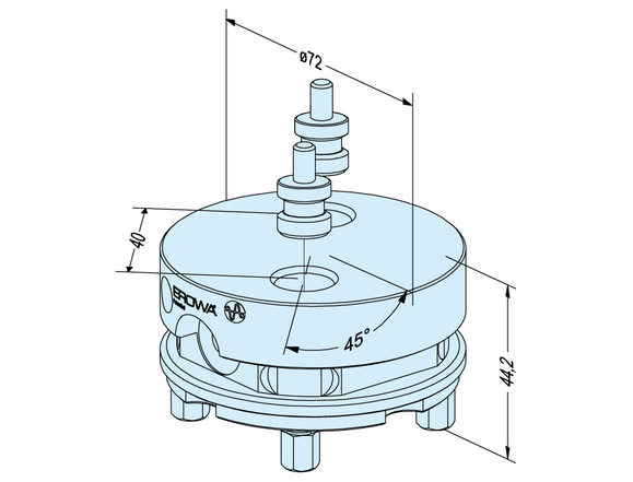 Uniplate ø 72